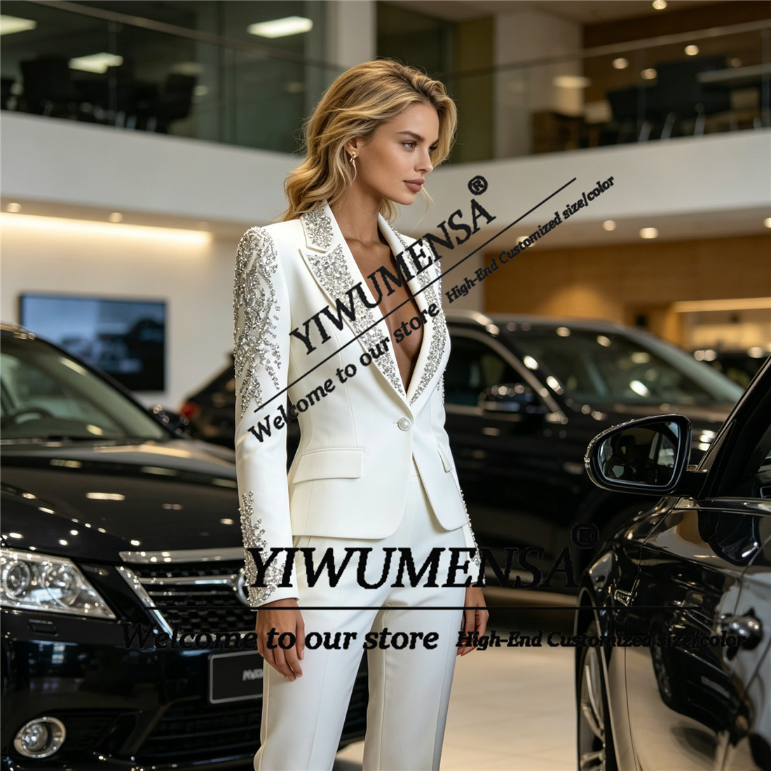 Luxury Women Suits 2 Pieces Se - Women'S Formal Wear Pants recension och pris