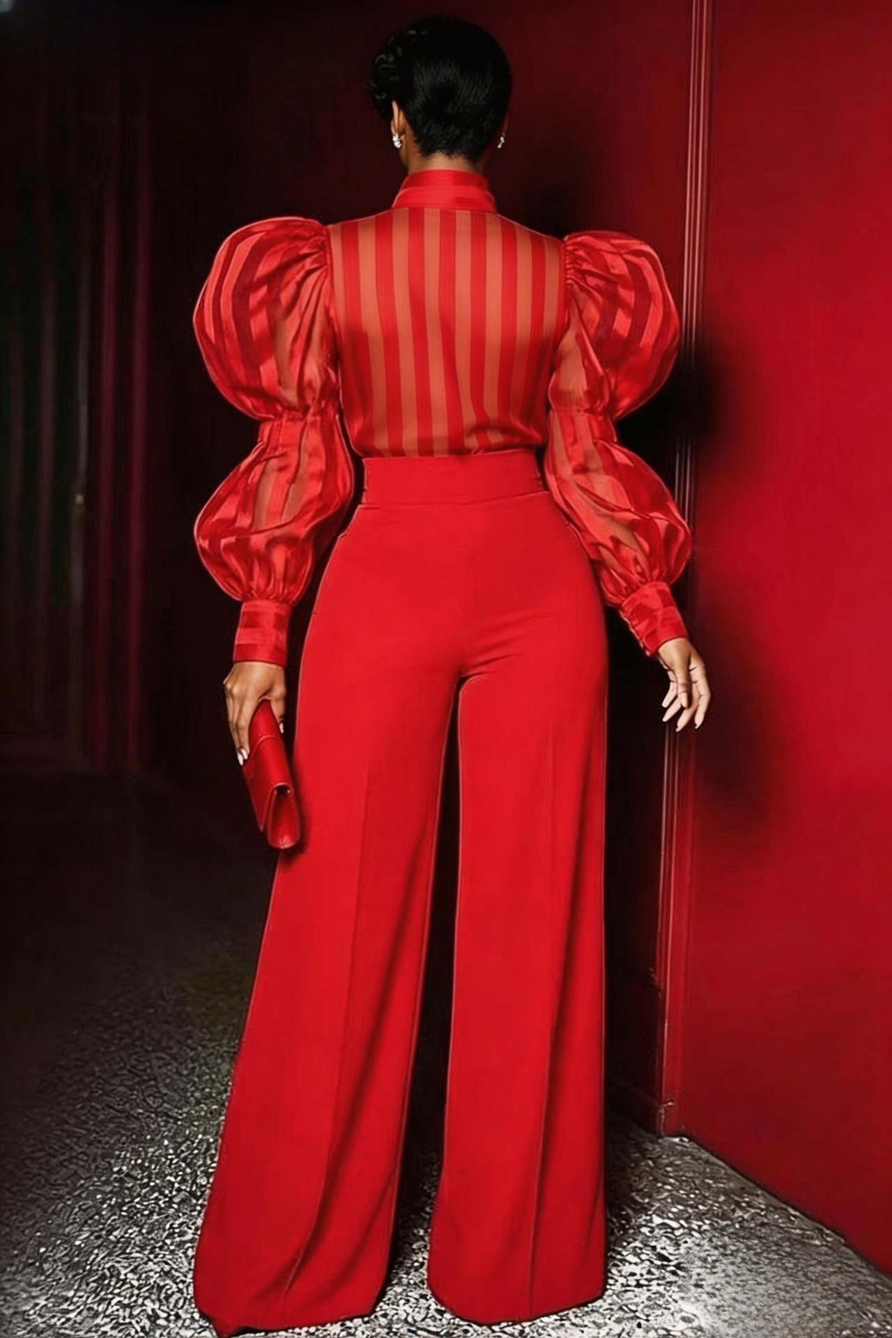 Plus Size Front Seam Wide Leg  - Women'S Formal Wear Pants recension och pris
