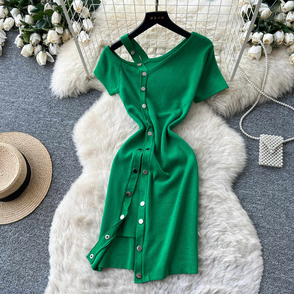 Dress Women Mid Length Dresses - Wrap Dress Work recension och pris