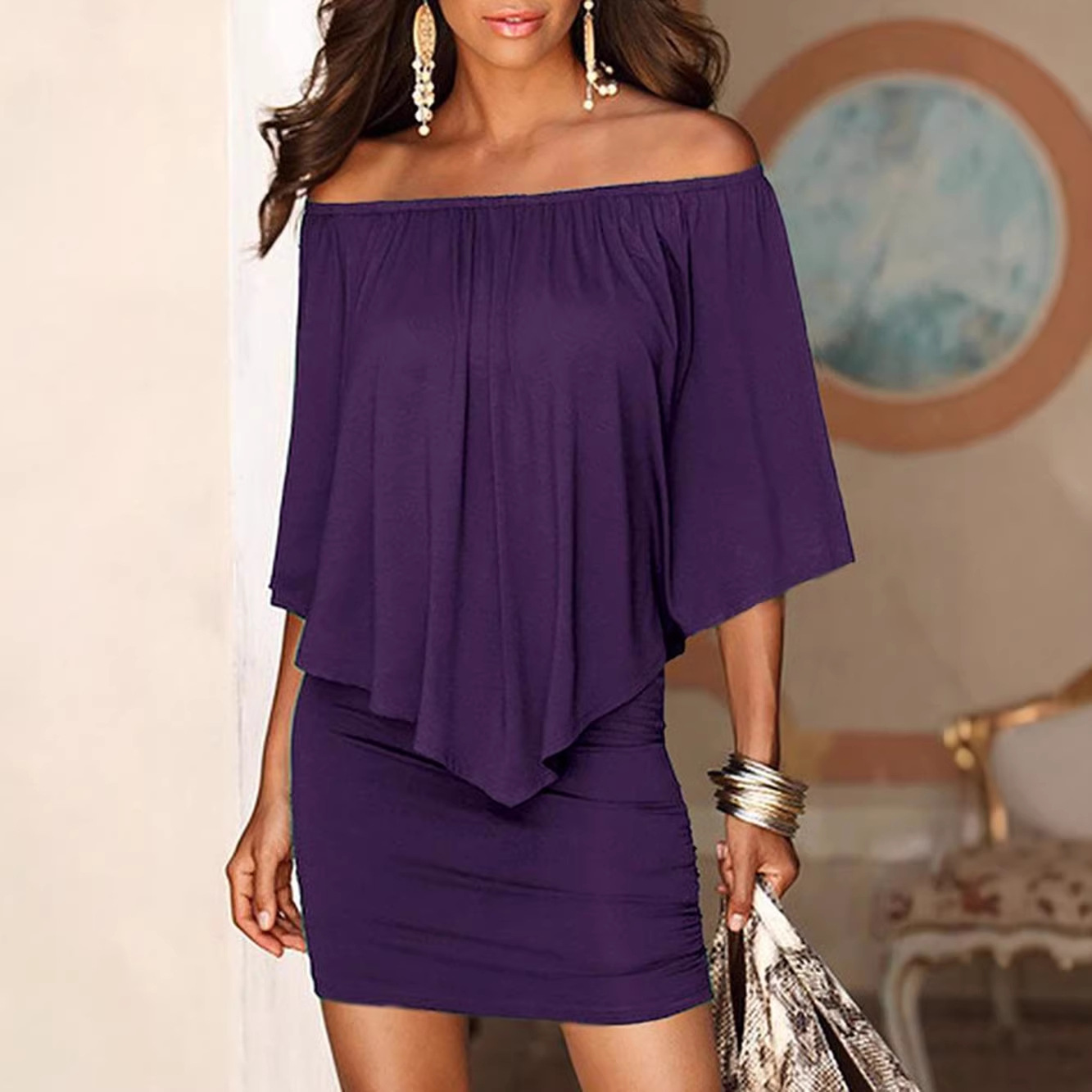 Dress Women Short Dresses Vest - Wrap Dress Work recension och pris