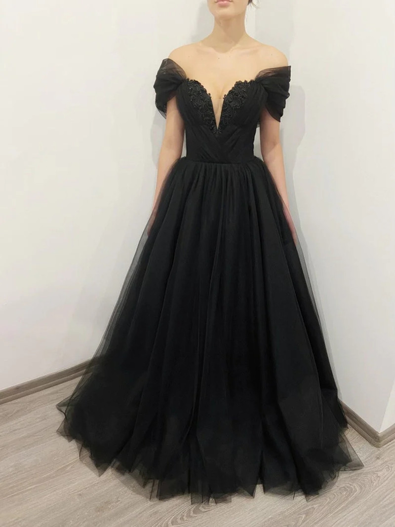 Customized Gothic Black Weddin - Women'S Gothic Formal Wear recension och pris