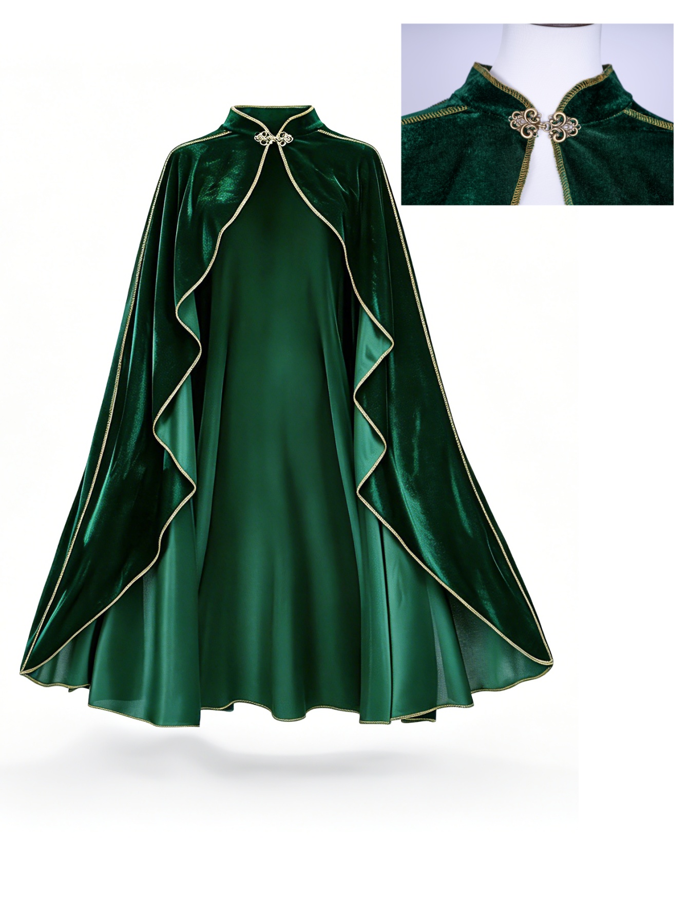 Women Vintage Green Velvet Cap - Vintage Women'S Formal Wear recension och pris