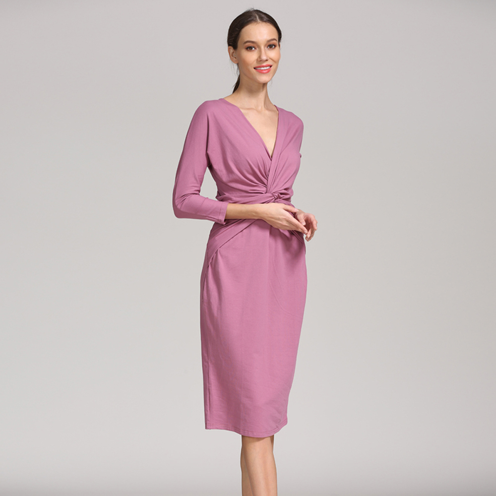 Twist Front Wrap Nursing Mater - Wrap Dress Work recension och pris