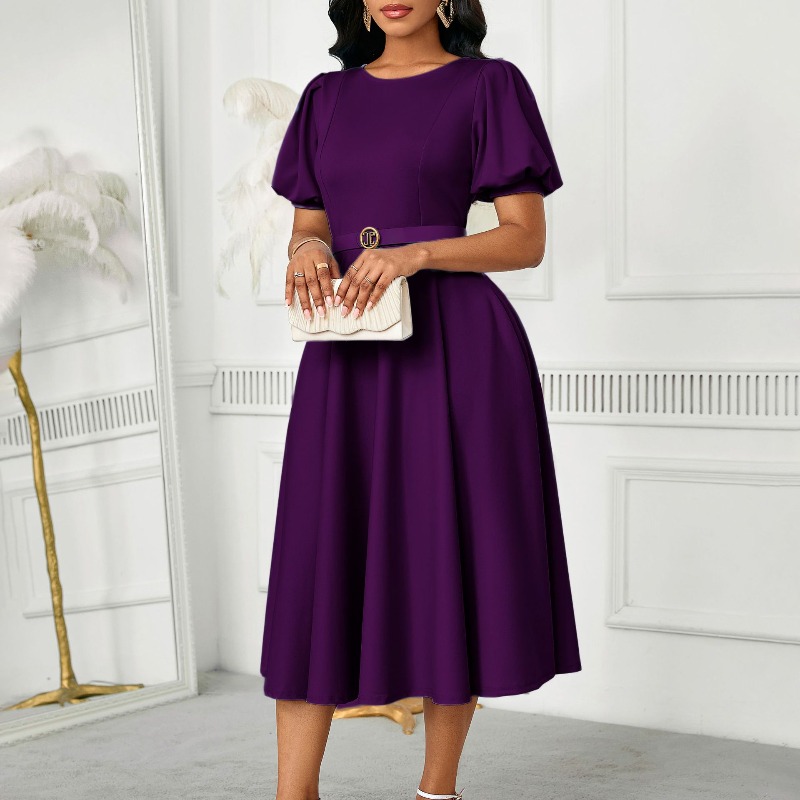 2025 New Office Lady Work O-Ne - Wrap Dress Work recension och pris