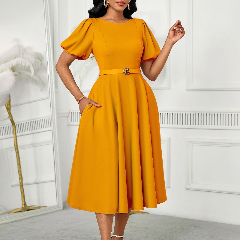 2025 New Office Lady Work O-Ne - Wrap Dress Work recension och pris
