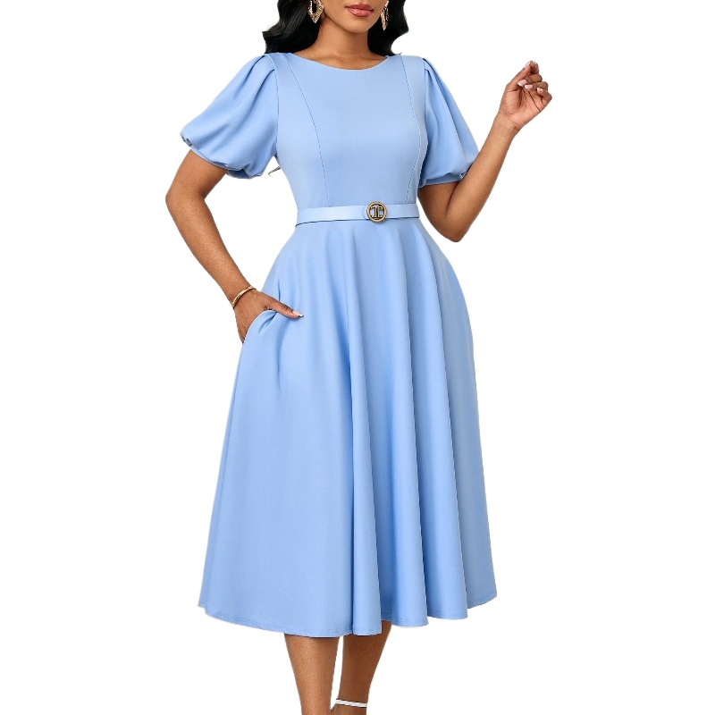 2025 New Office Lady Work O-Ne - Wrap Dress Work recension och pris