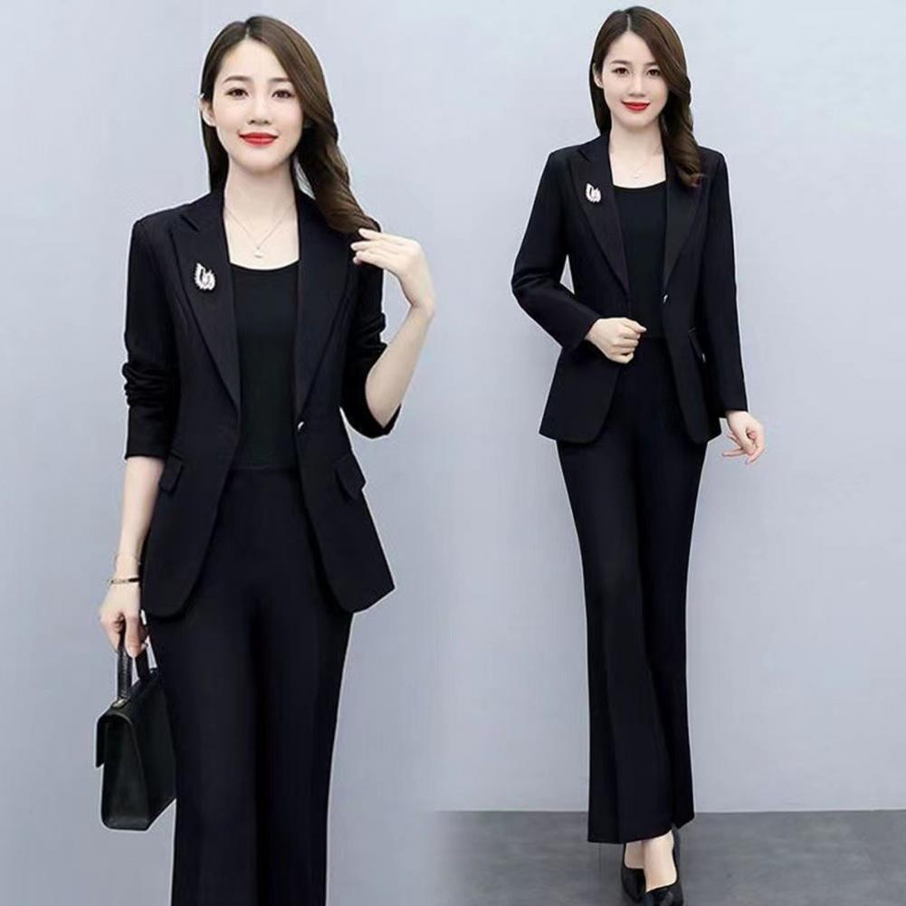 2 Pcs/Set Lady Formal Coat Pan - Women'S Formal Wear Pants recension och pris