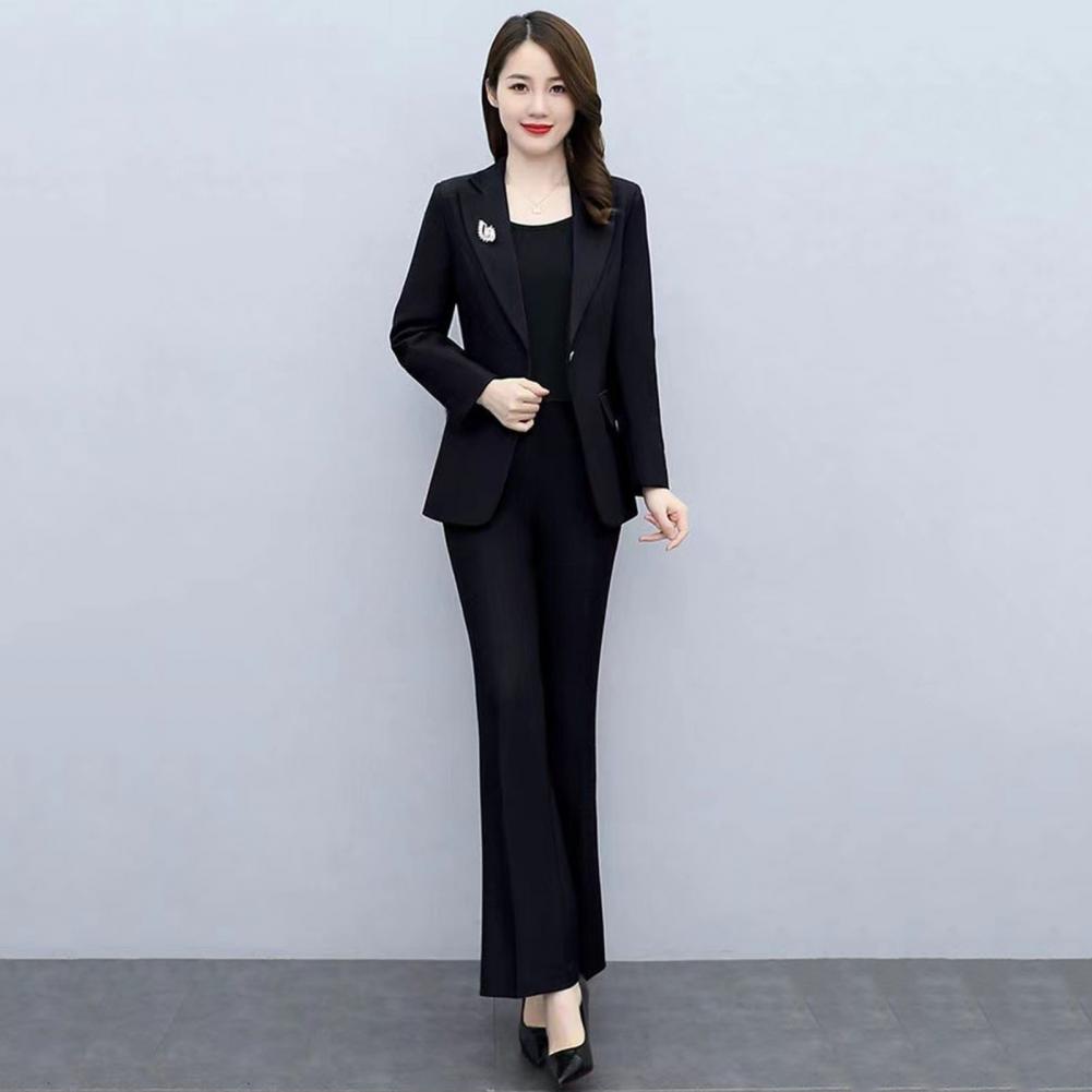 2 Pcs/Set Lady Formal Coat Pan - Women'S Formal Wear Pants recension och pris