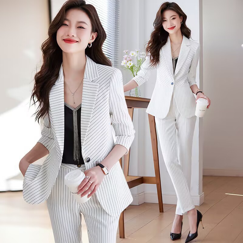 Blue striped suit for women202 - Women'S Formal Wear Stores recension och pris