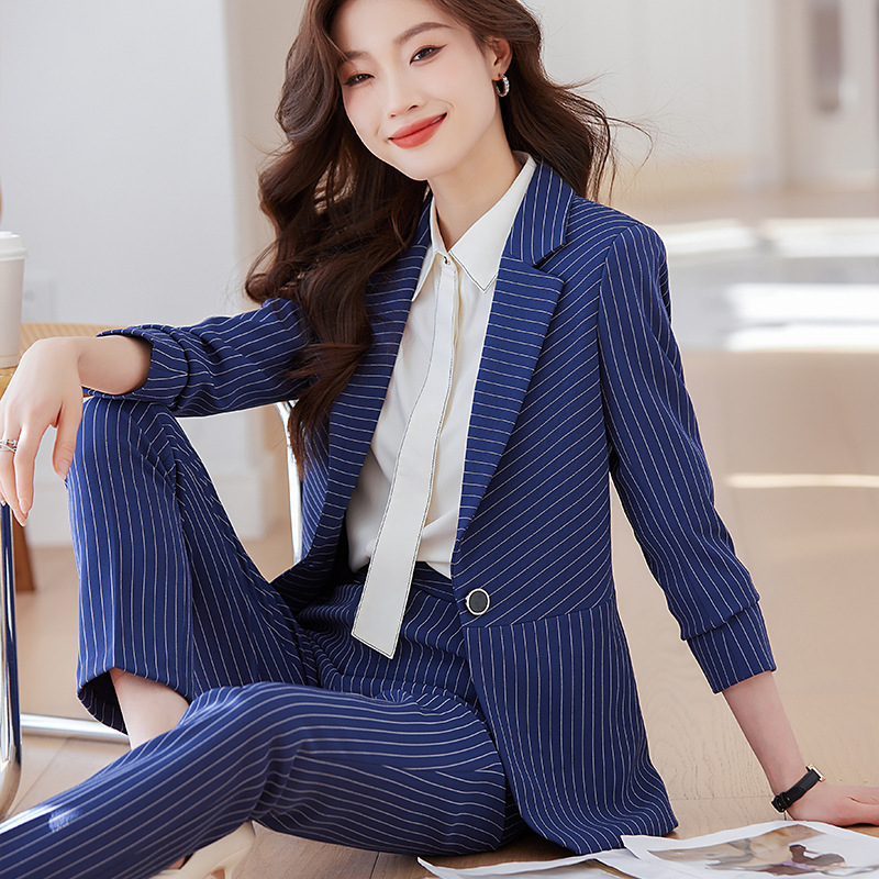 Blue striped suit for women202 - Women'S Formal Wear Stores recension och pris
