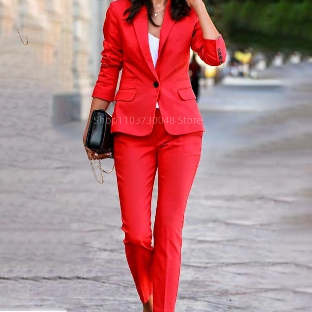Fashion Office Ladies Blazer a - Women'S Formal Wear Pants recension och pris