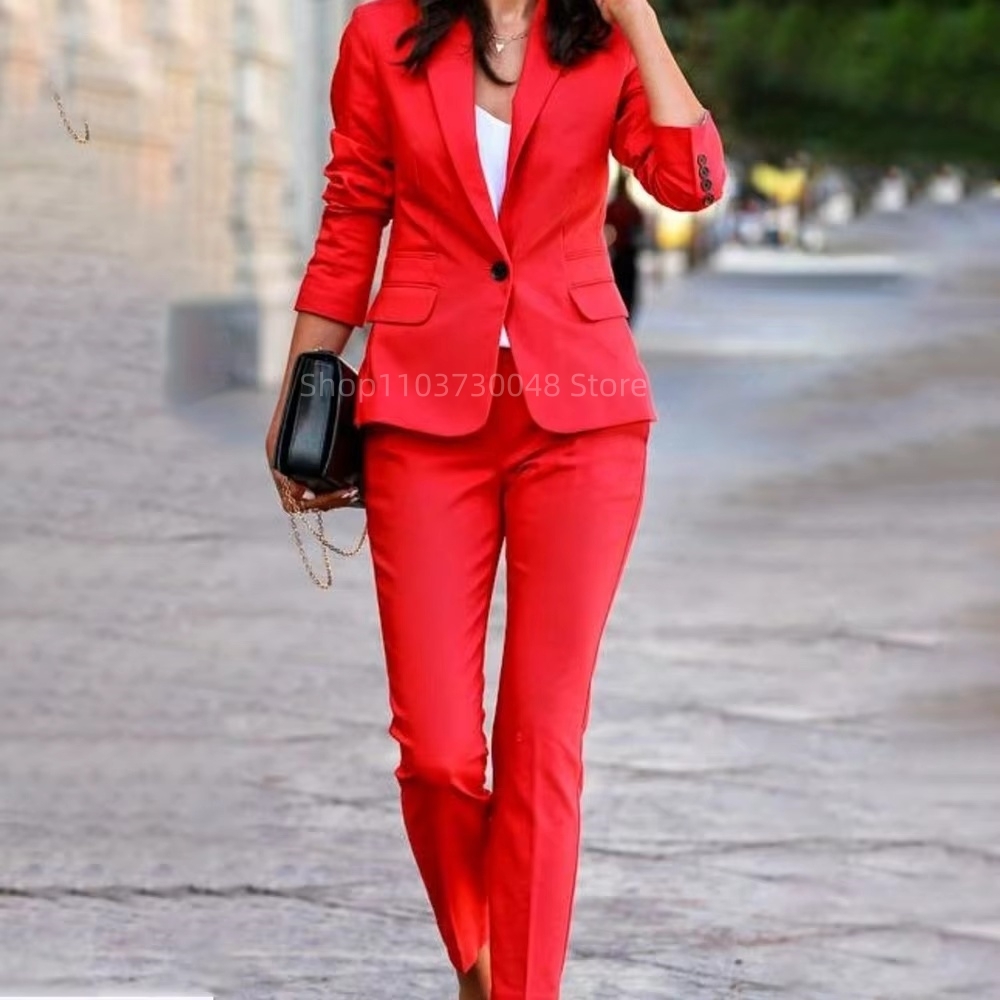Fashion Office Ladies Blazer a - Women'S Formal Wear Pants recension och pris